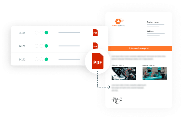 Praxedo FSM solution - Customer tools - Work order history