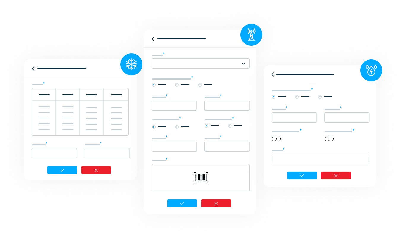 Praxedo FSM solution - Web application - Multiple custom configurations.