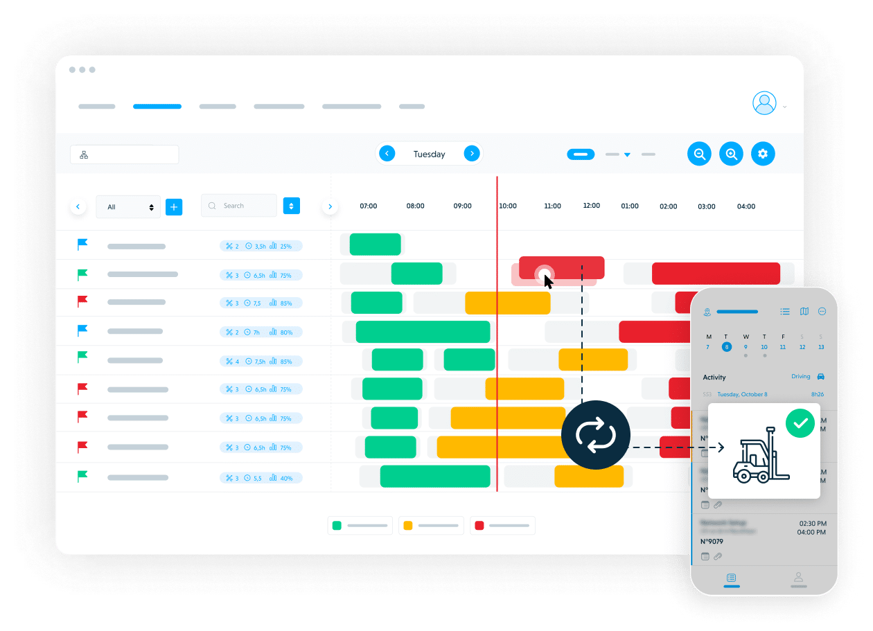 Boost reliability of your equipment logistics and monitoring of spare parts with rental tracking.