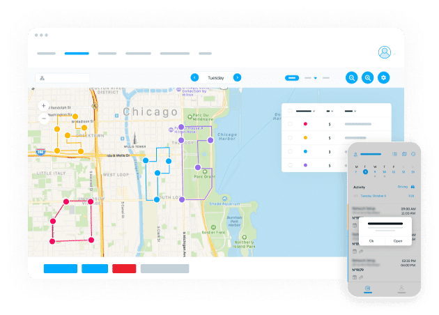 Praxedo FSM solution - Web application